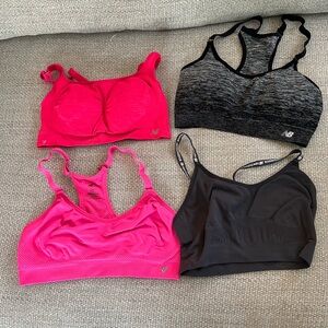 Bundle of 4 New Balance Sports Bras - Size Large